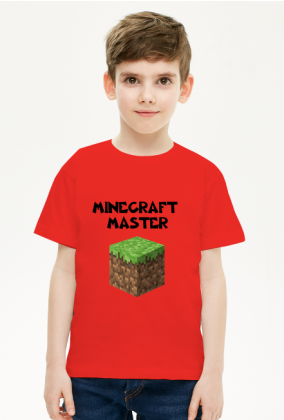 Koszulka chłopięca minecraft master