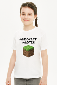 Koszulka dziewczęca minecraft master