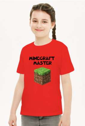 Koszulka dziewczęca minecraft master
