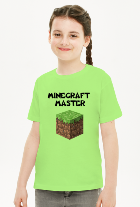 Koszulka dziewczęca minecraft master