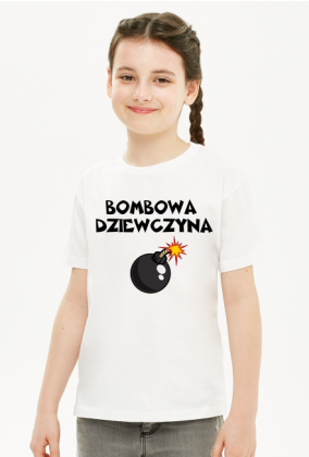 Koszulka dziewczęca bombowa dziewczyna