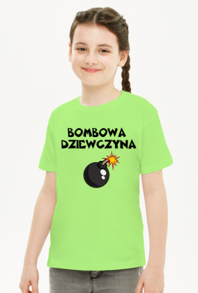 Koszulka dziewczęca bombowa dziewczyna