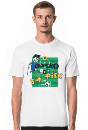 B3 koszulka męska biała