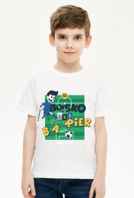B3 koszulka dla chłopca biała