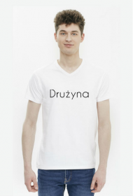Koszulka męska biała "DRUŻYNA"
