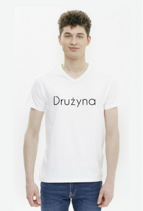 Koszulka męska biała "DRUŻYNA"