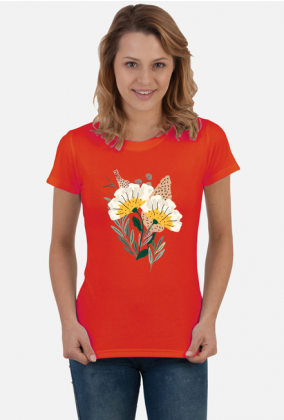 koszulka w kwiaty