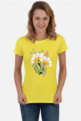 koszulka w kwiaty