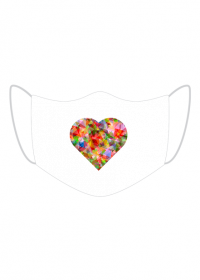 Maseczka ochronna z grafiką heart of colors