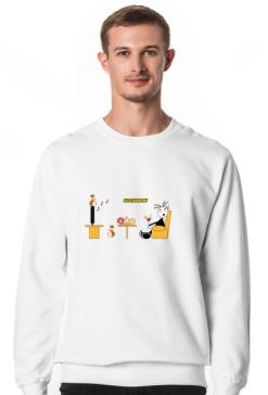 Bluza męska "Leon zostaje w domu"