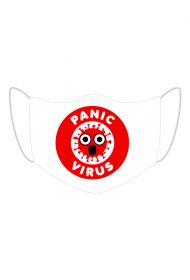 Maseczka ochronna z grafiką panic virus