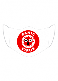 Maseczka ochronna z grafiką panic virus