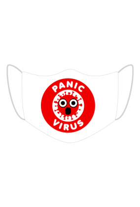 Maseczka ochronna z grafiką panic virus
