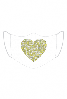 Maseczka ochronna z grafiką emoji hearth