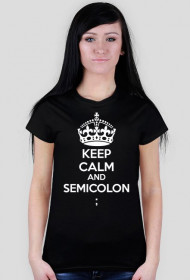 Semicolon Girl White
