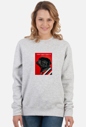 BLUZA BEZ KAPTURA MOPS