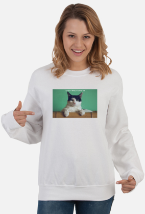 BLUZA BEZ KAPTURA KOT