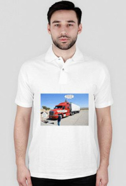 Kamisado T-shirt z kołnierzem komiks