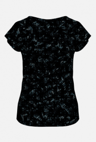 Koszulka damska Black Abstract
