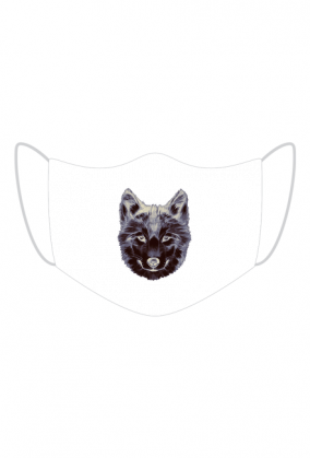 Maseczka kolorowa "Wilk"