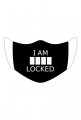I am locked - Sherlock maska z nadrukiem