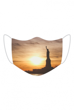 Kolorowa maseczka ochronna wielokrotnego uzytku Nowy Jork Statua Wolnosci 2