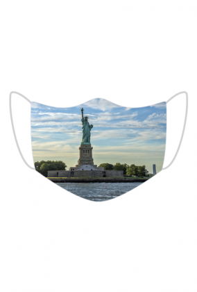 Kolorowa maseczka ochronna wielokrotnego uzytku Nowy Jork Statua Wolnosci 3