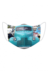 Kolorowa maseczka ochronna wielokrotnego uzytku Vintage Car 4