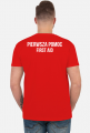 Koszulka czerwona PIERWSZA POMOC | Dwujęzyczna