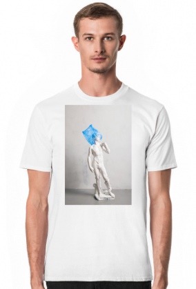 T-shirt posąg z siatką