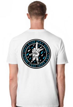 Stay Sharp logo two side white