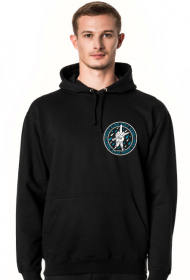 Stay Sharp logo two side dark gray hood