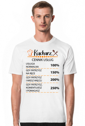 Kucharz. Prezent dla Kucharza. Koszulka dla Kucharza. Gotowanie