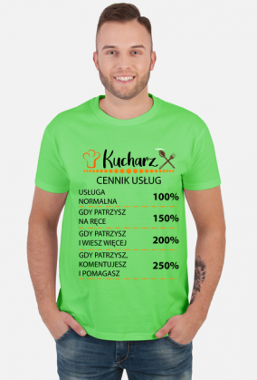 Kucharz. Prezent dla Kucharza. Koszulka dla Kucharza. Gotowanie