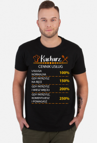 Kucharz. Prezent dla Kucharza. Koszulka dla Kucharza. Gotowanie