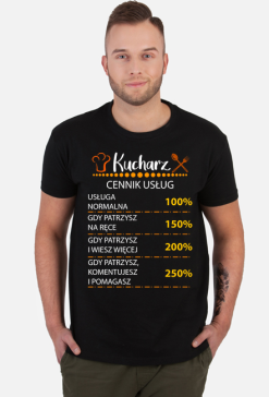 Kucharz. Prezent dla Kucharza. Koszulka dla Kucharza. Gotowanie