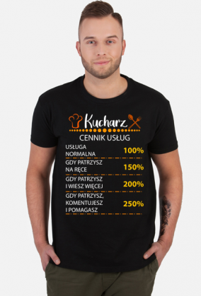 Kucharz. Prezent dla Kucharza. Koszulka dla Kucharza. Gotowanie