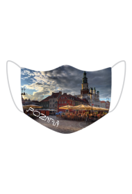 Kolorowa maseczka ochronna wielokrotnego uzytku Poznan Rynek