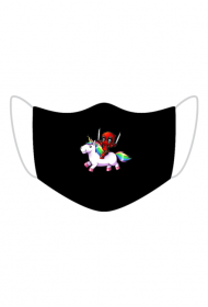 Maseczka deadpool na jednorożcu