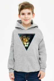 Double Vision Tiger - Dziecięca bluza z kapturem