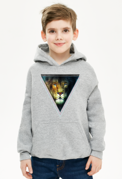 Double Vision Tiger - Dziecięca bluza z kapturem