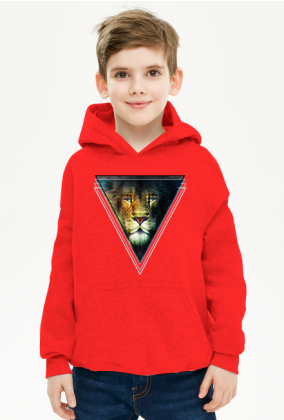 Double Vision Tiger - Dziecięca bluza z kapturem