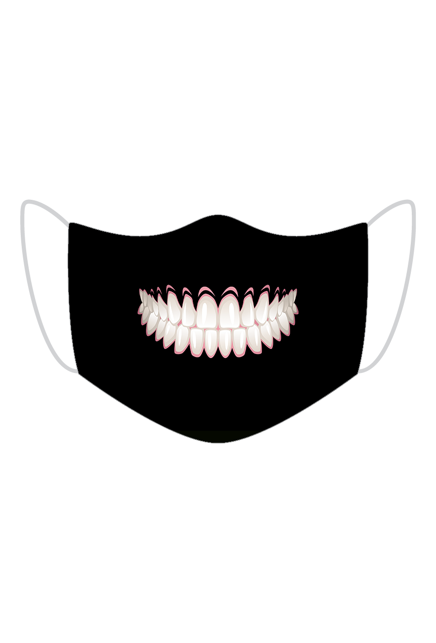MASECZKA BAWEŁNIANA - CZARNA W Zęby