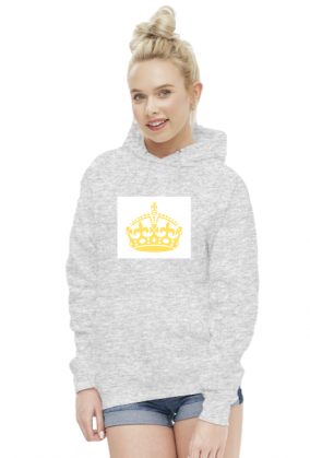 bluza z kapturem z koroną