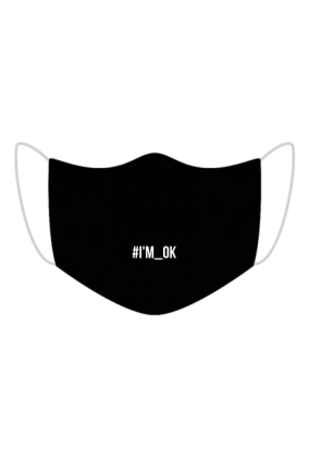 MASECZKA KOLOROWA (CZARNA) - #I'M_OK