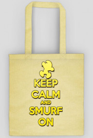 Keep Calm and Smurf on (eko bag)