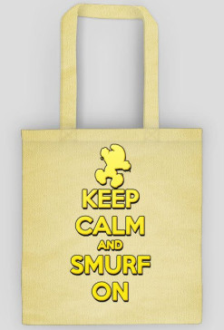 Keep Calm and Smurf on (eko bag)