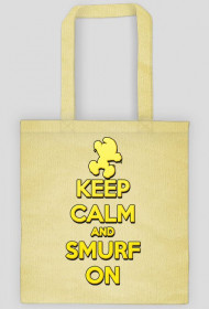 Keep Calm and Smurf on (eko bag)
