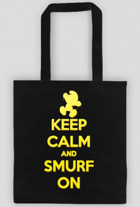 Keep Calm and Smurf on (eko bag)