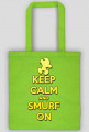 Keep Calm and Smurf on (eko bag)